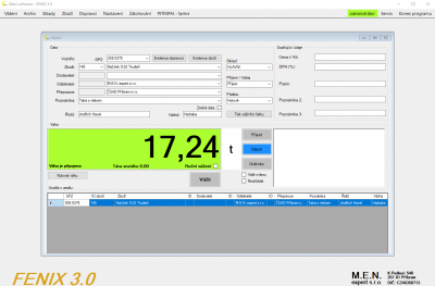 Software pro vážní systémy | M.E.N. expert s.r.o.